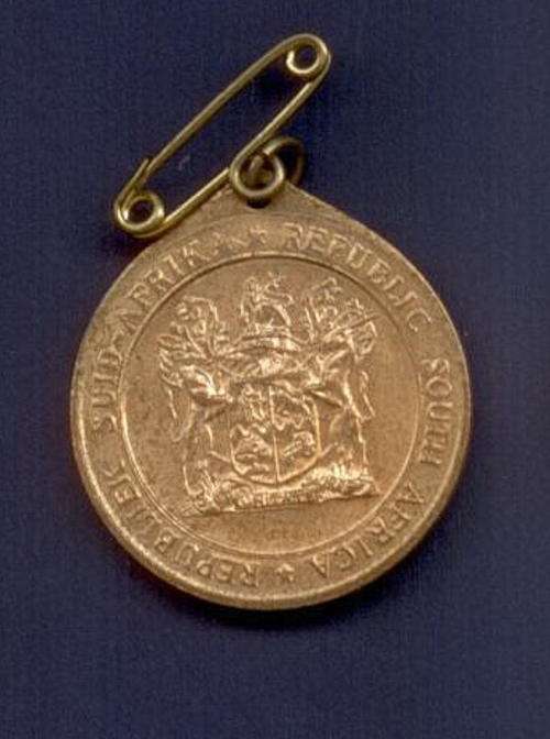 31-5-1961 -- SA Republiek wording -- Republic South Africa -- medallion no 3