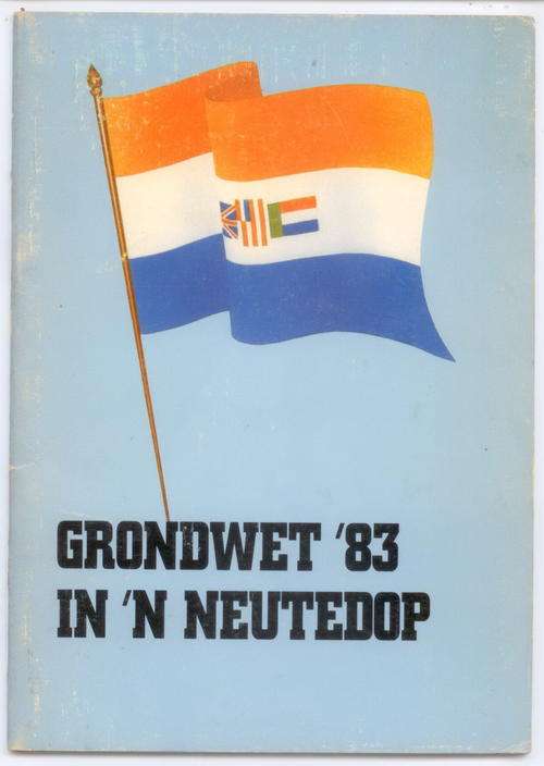 Constitution '83 in a Nutshell / Grondwet '83 in 'n Neutedop,  --- Afr en Eng