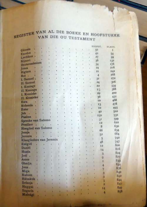 **Skaars** 1933 Vertaling Bybel (Ou Vertaling) gedruk 1949