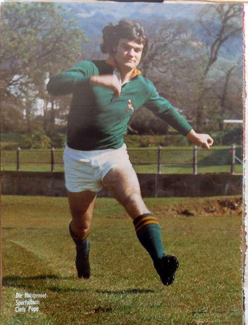 CHRIS POPE -- Die Huisgenoot Sportalbum  ,  13 Sep 1974 (Springbok Rugby)