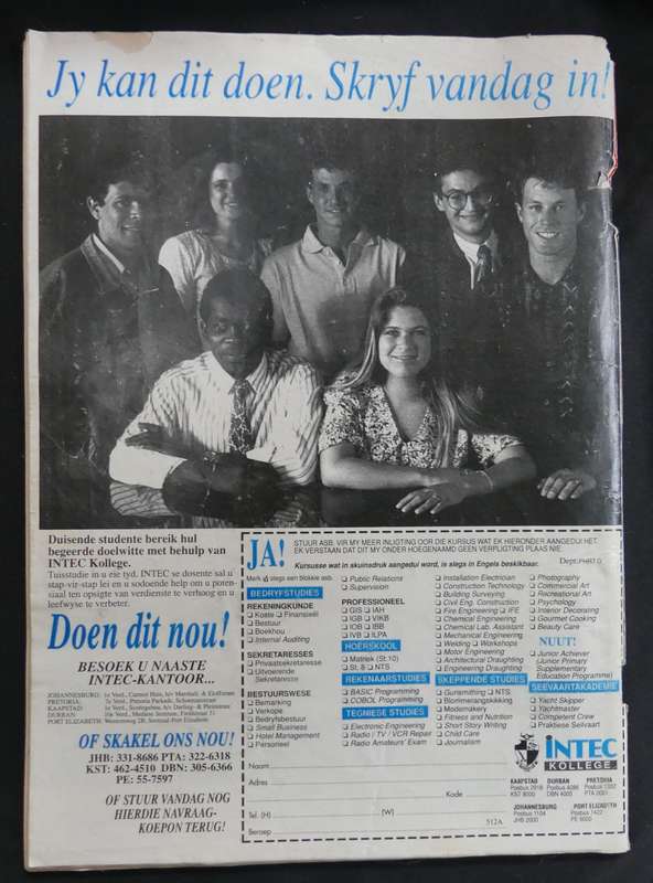 Ruiter in Swart en Kid die Swerwer no 73 -- Dubbel Fotoverhaal A4 --