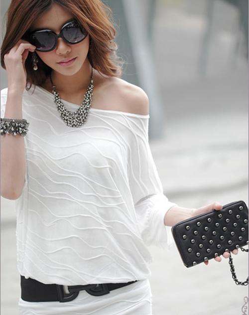 White off the shoulder dress, size M