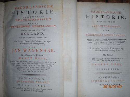 WAGENAARS VADERLANDSCHE HISTORIE