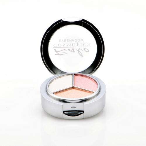 RALO Trio Eyeshadow Matte - White, Champagne, Peach