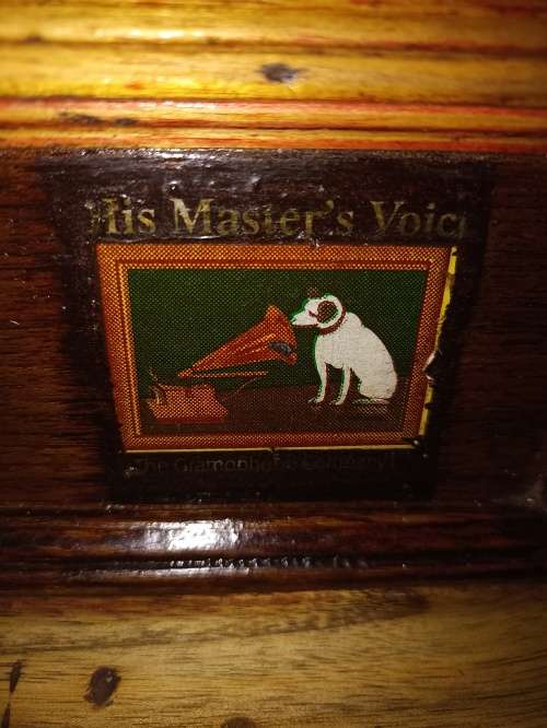 Original Renovated his Master's Voice gramophone 1930 Original no replica.