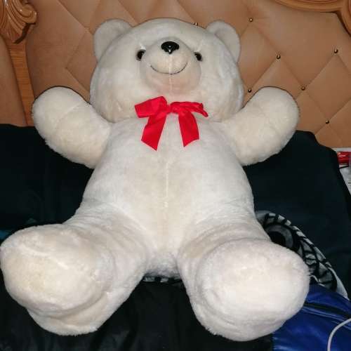 Big white Teddy bear