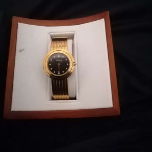 Black face Michel Herbalin ladies watch