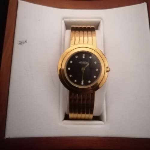 Black face Michel Herbalin ladies watch
