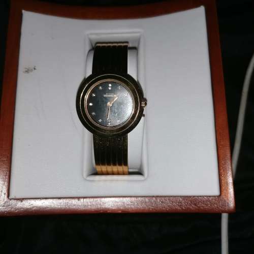 Black face Michel Herbalin ladies watch