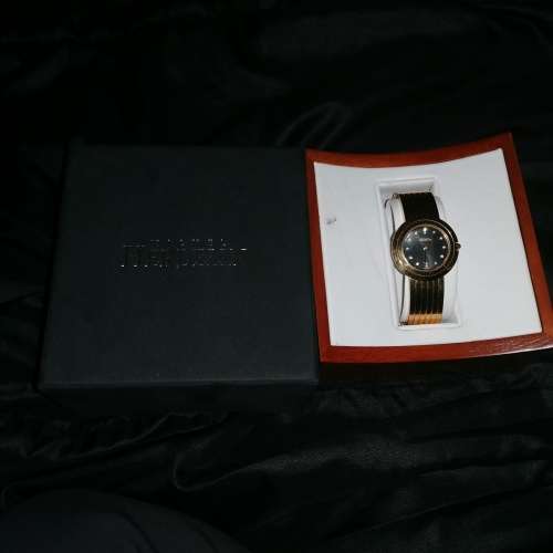Black face Michel Herbalin ladies watch