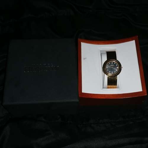 Black face Michel Herbalin ladies watch