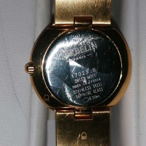 Black face Michel Herbalin ladies watch
