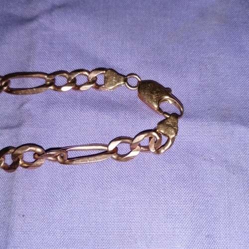 Awesome men's 9ct gold bracelet