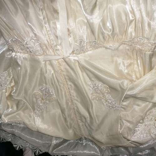 Vintage cream white wedding dress size 42