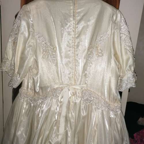 Vintage cream white wedding dress size 42