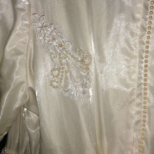 Vintage cream white wedding dress size 42