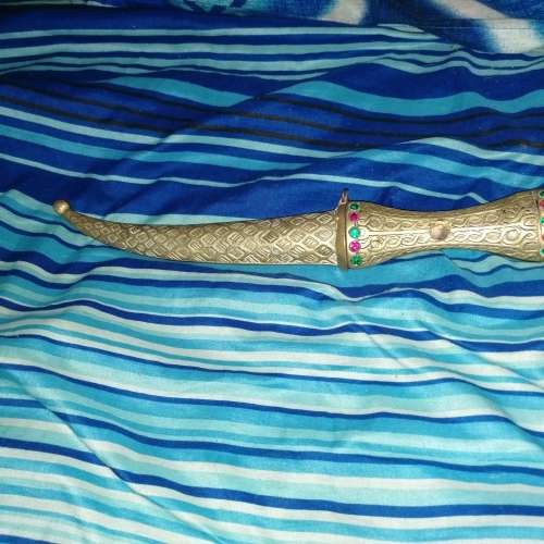 Turkey brass sward dagger 32 centimeter in length and width 4 centimeter.