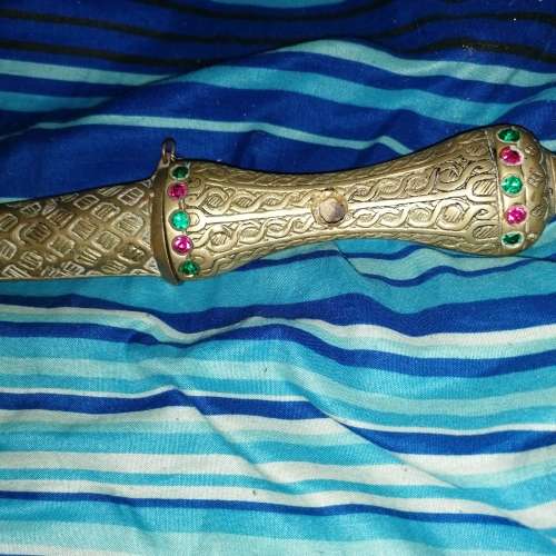 Turkey brass sward dagger 32 centimeter in length and width 4 centimeter.