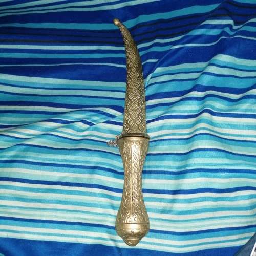 Turkey brass sward dagger 32 centimeter in length and width 4 centimeter.