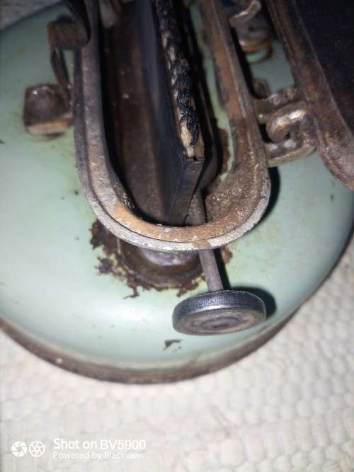 Vintage Beatrice Kerosene heater enanel cast iron camping stove
