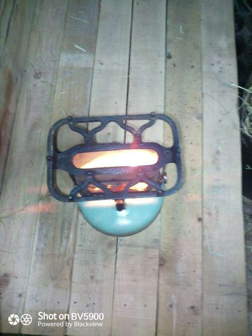 Vintage Beatrice Kerosene heater enanel cast iron camping stove