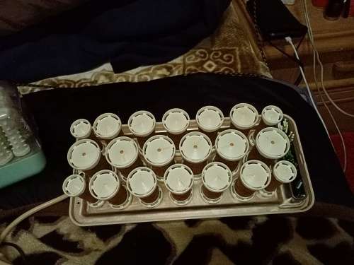 Clairol 21 piece electric curlers with pins