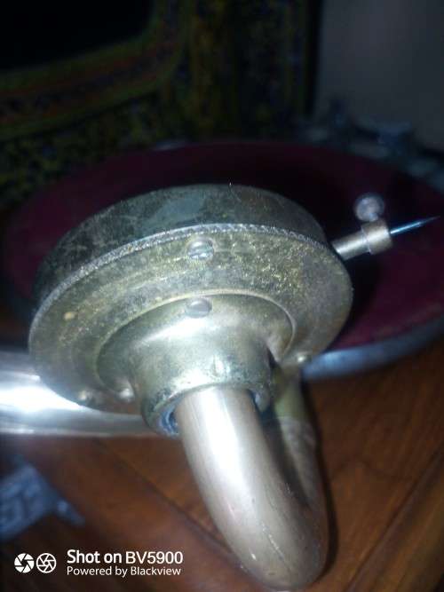 Wow His Masters Voice gramophone vintage original please read