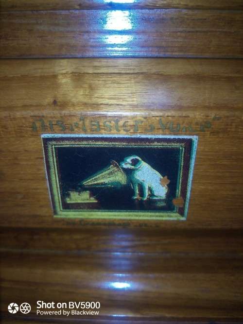Wow His Masters Voice gramophone vintage original please read