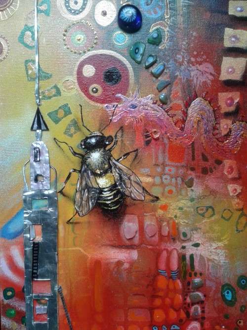 FREE COURIER - 'DISORIENTED' - Original Abstract Painting by SA artist, Cherie Roe Dirksen