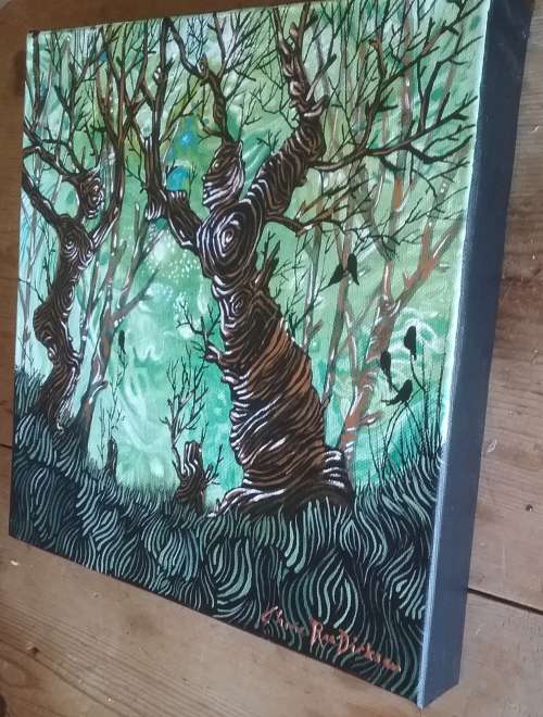 FREE COURIER --- "THE DANCERS" Original Painting by KAROO Artist, Cherie Roe Dirksen 305x305x4