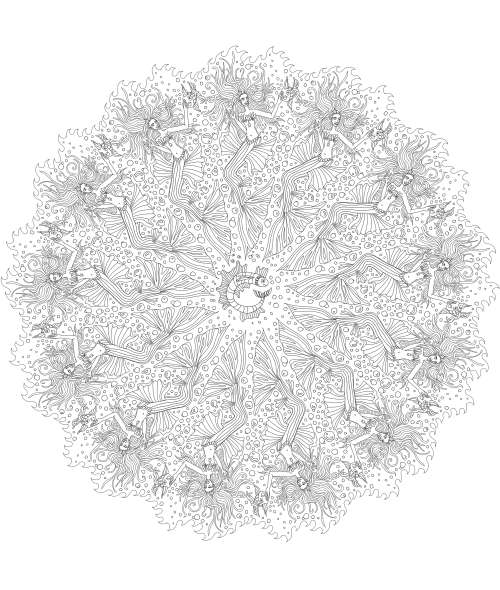 MANDALA Colouring-In eBook/Digital Download by South African Artist, Cherie Roe Dirksen