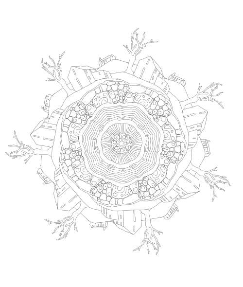 MANDALA Colouring-In eBook/Digital Download by South African Artist, Cherie Roe Dirksen