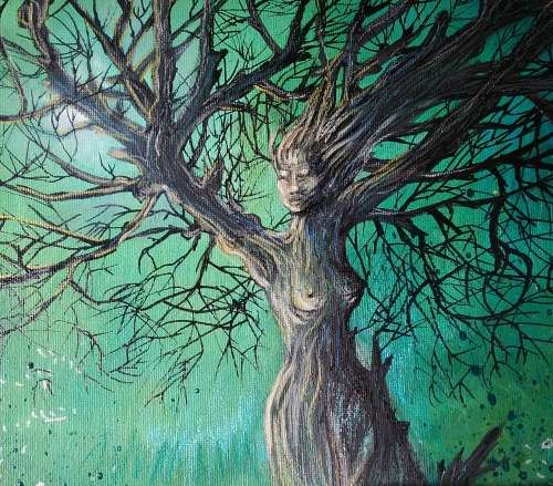 FREE COURIER - `ILLUMINATION - Tree of Life` Painting by Cherie Roe Dirksen - 29cm x 42cm x 2cm