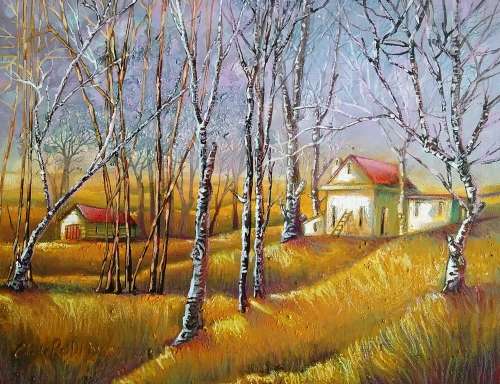 `BEFORE THE STORM` Original Acrylic Panting on Boxed Canvas- Cherie Roe Dirksen - Landscape Wall Art