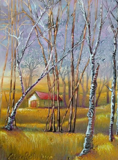 `BEFORE THE STORM` Original Acrylic Panting on Boxed Canvas- Cherie Roe Dirksen - Landscape Wall Art