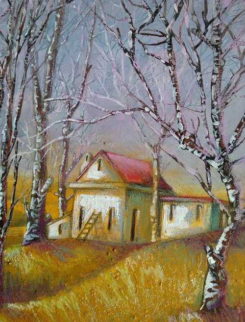 `BEFORE THE STORM` Original Acrylic Panting on Boxed Canvas- Cherie Roe Dirksen - Landscape Wall Art