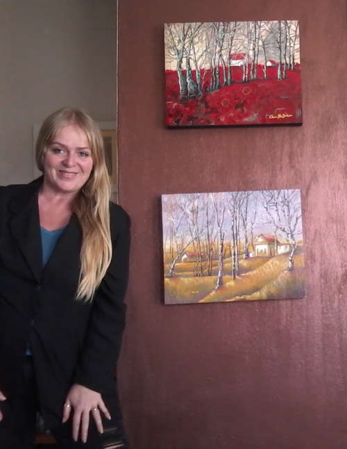 `BEFORE THE STORM` Original Acrylic Panting on Boxed Canvas- Cherie Roe Dirksen - Landscape Wall Art