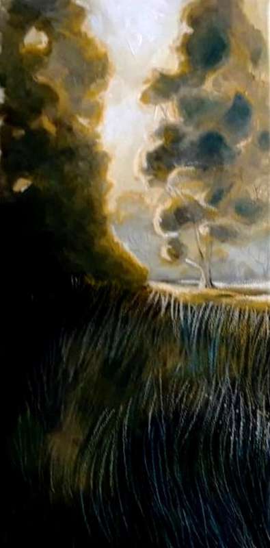 ART COLLECTORS PIECE -- Original Triptych HORSE Landscape Painting by SA Artist, Cherie Roe Dirksen