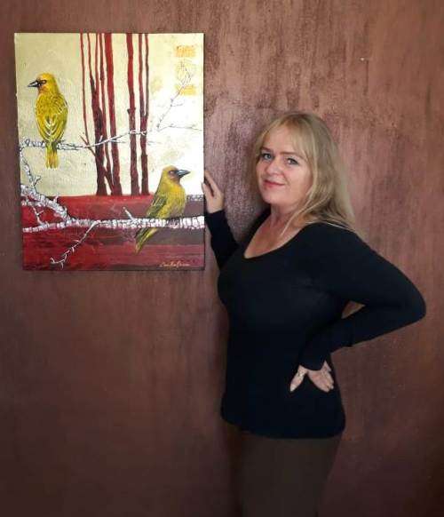 `DREAM WEAVERS` Large Original Painting on Boxed Canvas by Cherie Roe Dirksen - Bird Wall Art