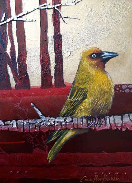 `DREAM WEAVERS` Large Original Painting on Boxed Canvas by Cherie Roe Dirksen - Bird Wall Art