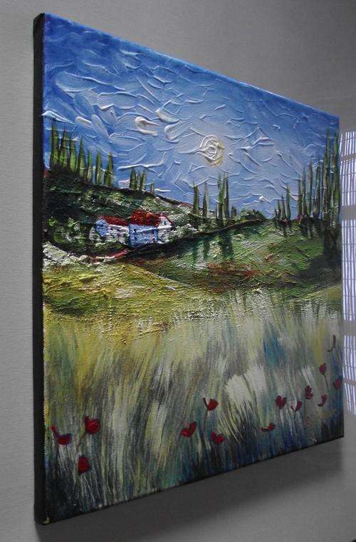 side view of painting