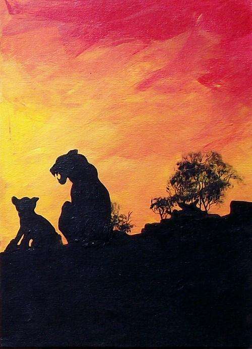 lioness and cub
