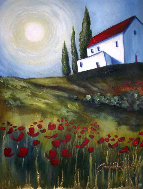 Country Life Original Acrylic Painting