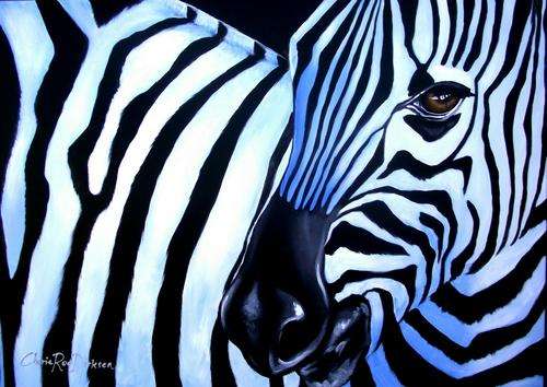 ZEBRA painting by Cherie Roe Dirksen