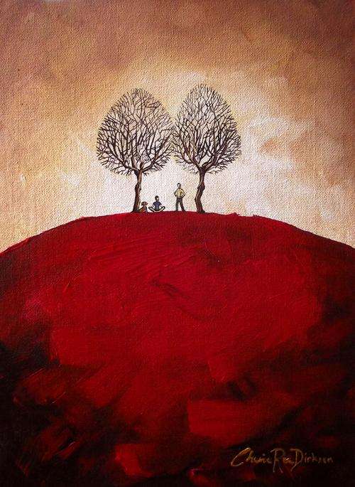'TWO BROTHERS AND A DOG' --- Original Acrylic Painting by SA Artist, Cherie Roe Dirksen -- 356 x 254
