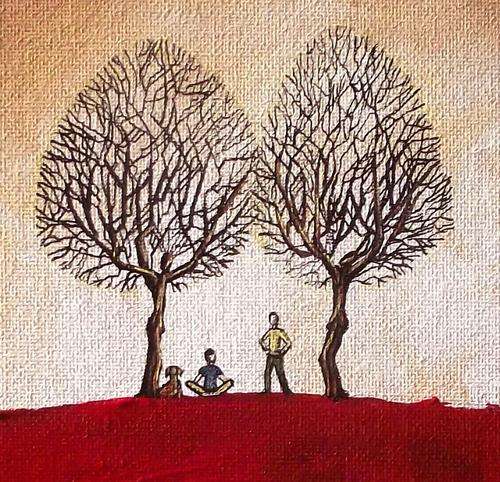 Autumn Landscape Acrylic Painting