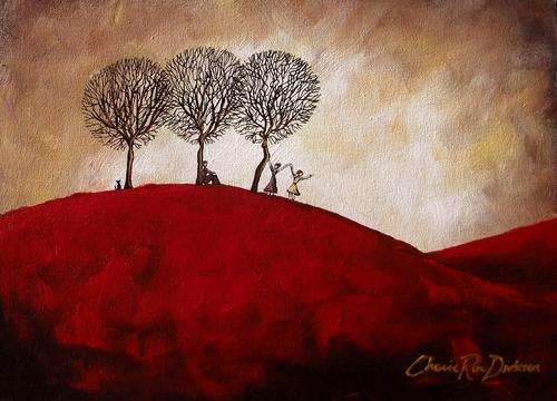 'SISTERS OF JOY' --- Original Acrylic Painting by SA Artist, Cherie Roe Dirksen -- 254 x 356