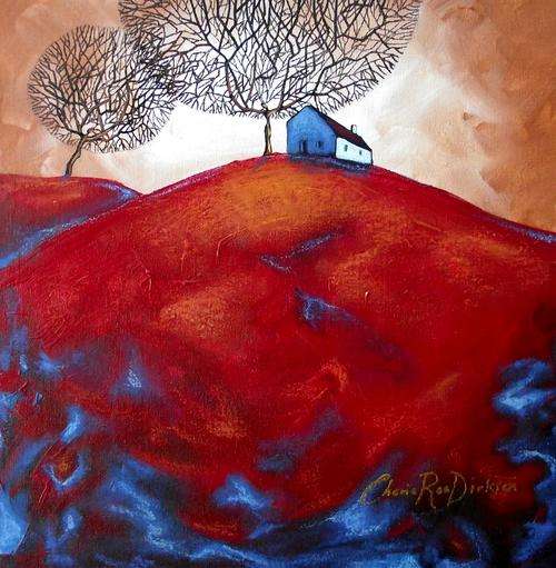 'HILL HOUSE' --- Original Acrylic Painting by SA Artist, Cherie Roe Dirksen --- 305 x 305