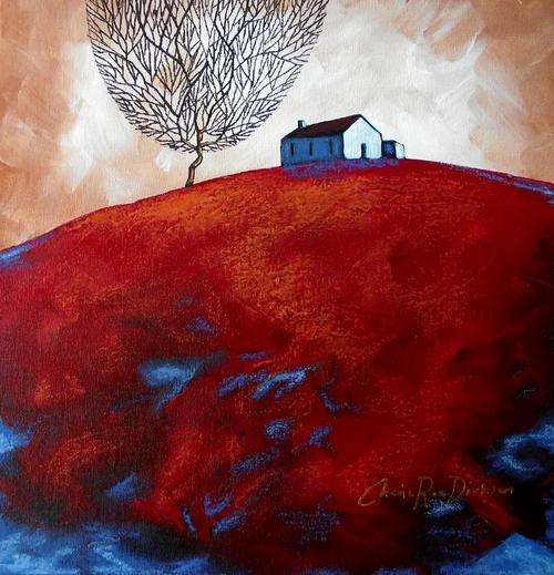 'COUNTRY HOUSE' --- Original Acrylic Painting by SA Artist, Cherie Roe Dirksen --- 305 x 305