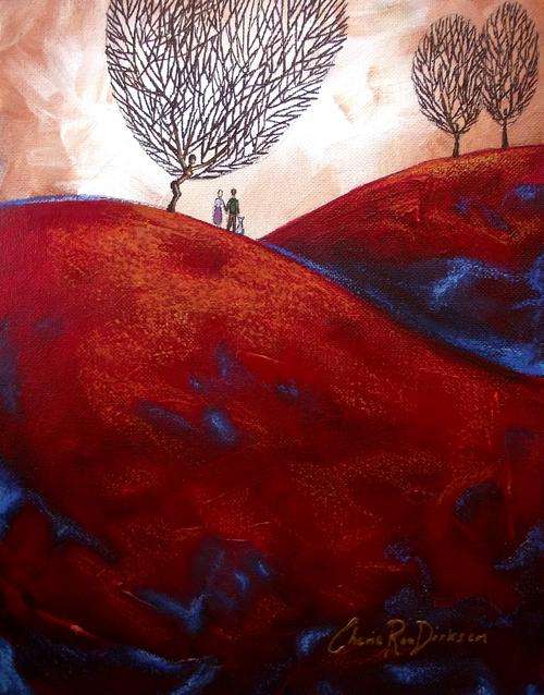 'HOLDING HANDS' --- Original Acrylic Painting by SA Artist, Cherie Roe Dirksen --- 229 x 305
